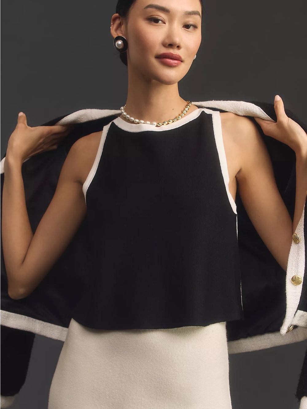NWT! Maeve by Anthropologie Black Sweater Tank- Small